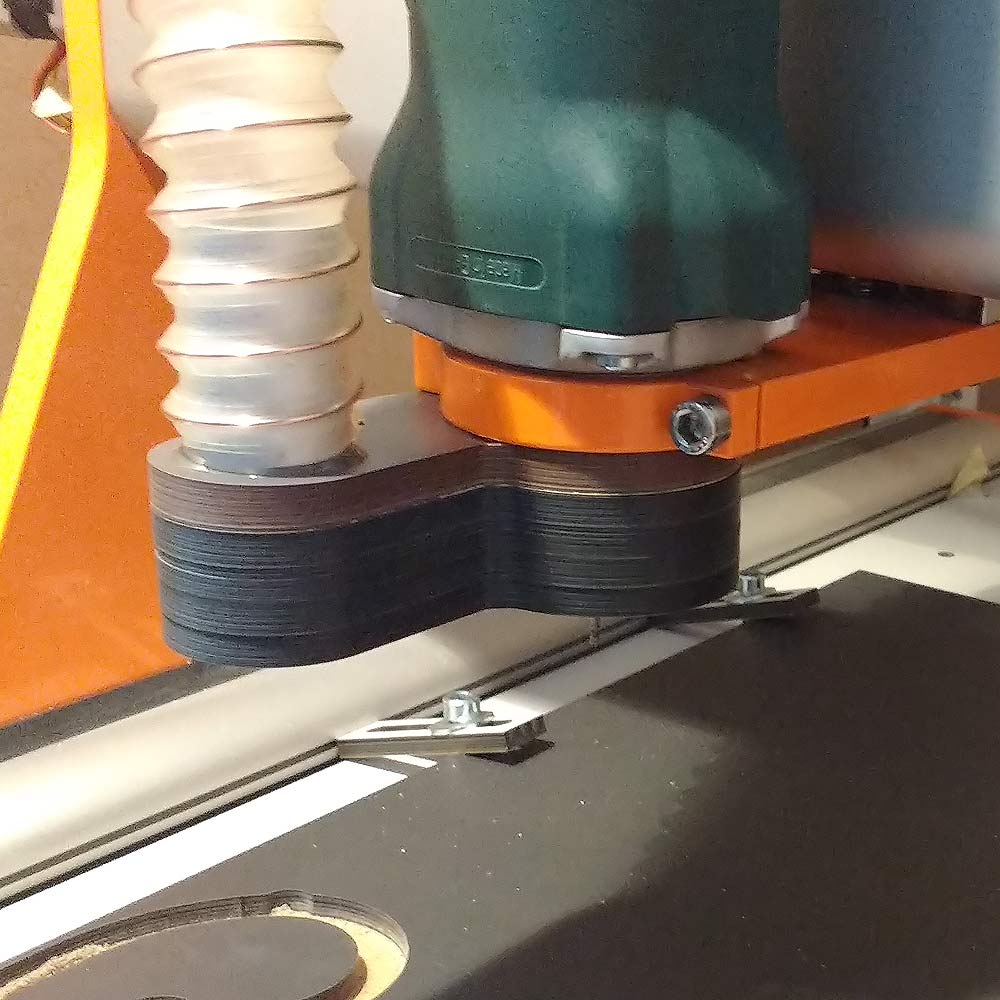 Absaugvorrichtung für Stepcraft CNC Fräse